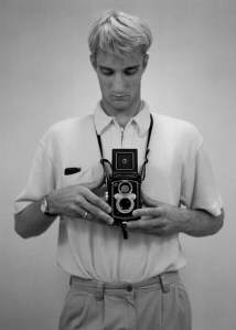 Selfportrait with YashicaMat Selfportrait with YashicaMat