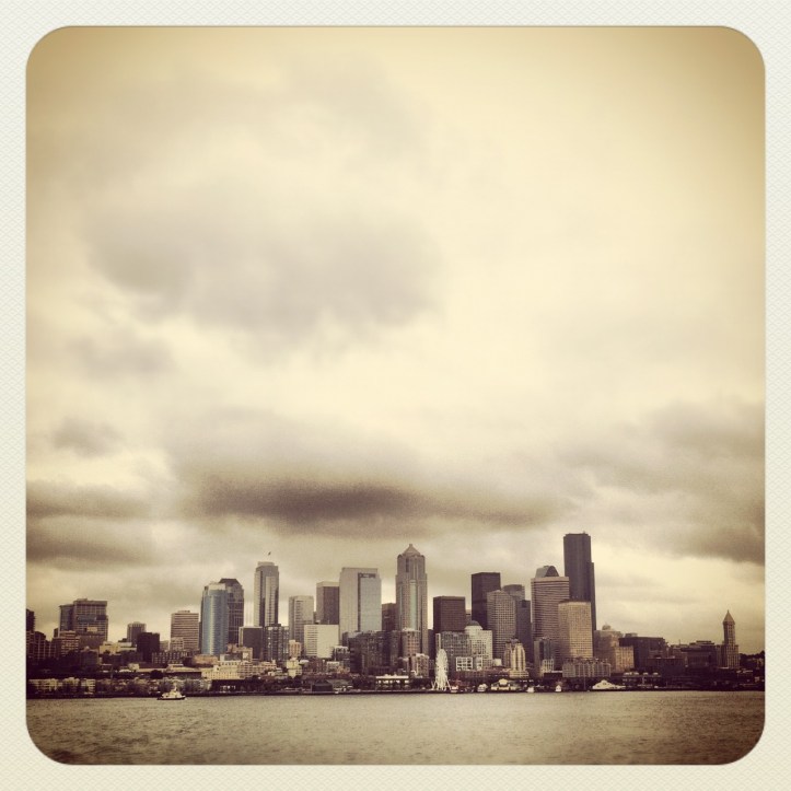 downtown seattle, wa from the ferry