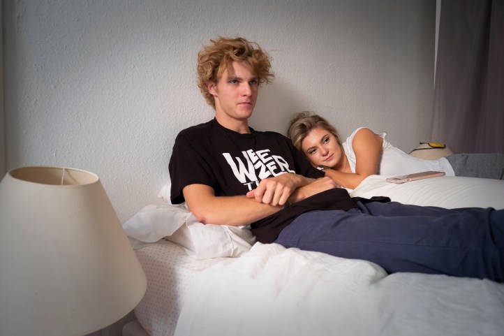 Jack and Bailey in the apartment in Toulouse August 2018